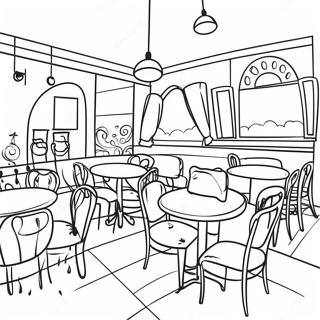 Restaurant Coloring Page 11541-9526