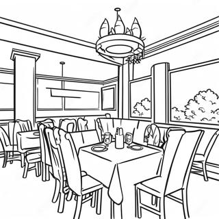 Restaurant Coloring Page 11541-9528