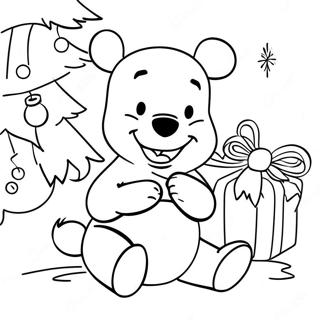 Winnie The Pooh Christmas Coloring Page 11551-9534