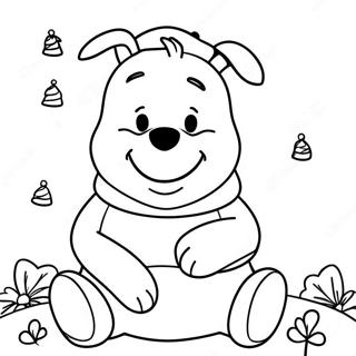 Winnie The Pooh Christmas Coloring Page 11551-9535