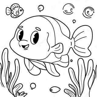 Cute Bebefinn Underwater Coloring Page 11592-9574