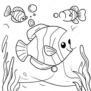 Cute Bebefinn Underwater Coloring Page 11592-9575