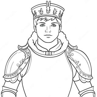 Royal Prince In Shining Armor Coloring Page 11602-9581