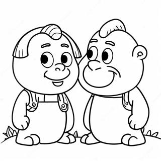 Arnold And Gerald Best Friends Coloring Page 11612-9609