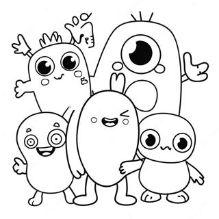 Funny Ugly Dolls Coloring Page 11632-9601