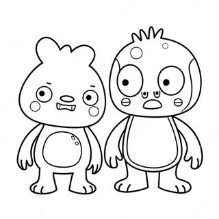 Funny Ugly Dolls Coloring Page 11632-9603