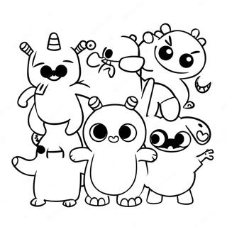 Funny Ugly Dolls Coloring Page 11632-9604