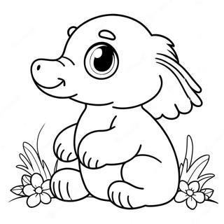 Realistic Baby Animal Coloring Page 11651-9622