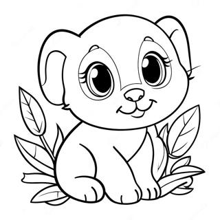 Realistic Baby Animal Coloring Page 11651-9624