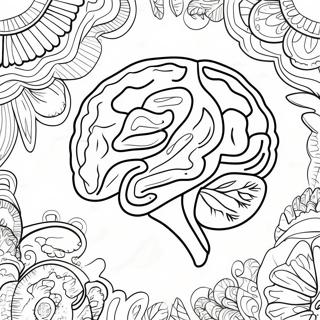 Colorful Brain Anatomy Coloring Page 11662-9626