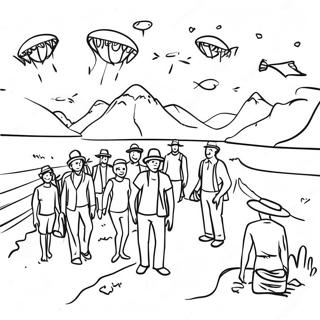 Migration Movie Adventure Scene Coloring Page 11671-9638