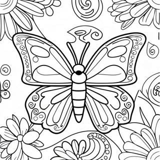 Unique Butterfly For Adults Coloring Pages