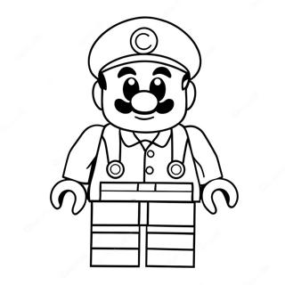 Lego Mario Coloring Pages