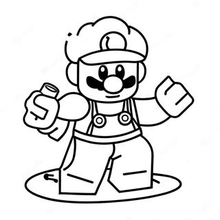 Lego Mario Adventure Coloring Page 11692-9655