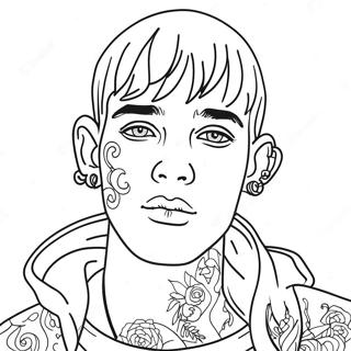 Lil Peep Coloring Page 11701-9659