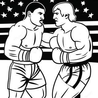 Rocky Vs Apollo Creed Coloring Page 11712-9670