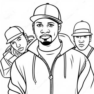 Hip Hop Gangster Coloring Pages