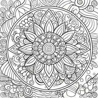 Satisfying Mandala Coloring Page 11751-9690