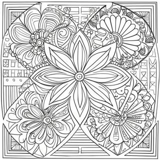 Intricate Geometric Patterns Coloring Page 11752-9693