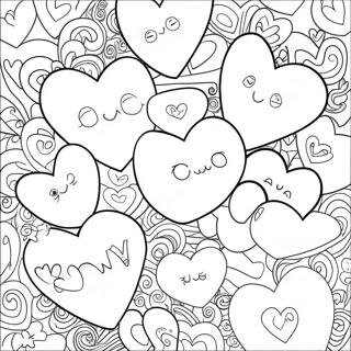 Conversation Hearts Coloring Page 11771-9704