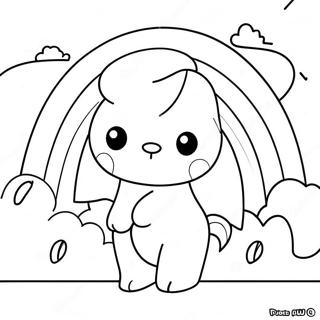 Red Rainbow Friends Coloring Page 11781-9726