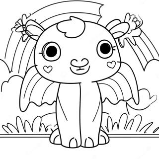 Red Rainbow Friends Coloring Page 11781-9727