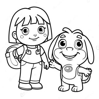 Dora And Boots Adventure Coloring Page 11791-9718