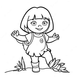 Dora The Explorer Coloring Page 11792-9721