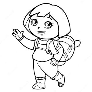 Dora The Explorer Coloring Page 11792-9723