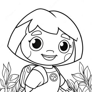 Dora The Explorer Coloring Page 11792-9724