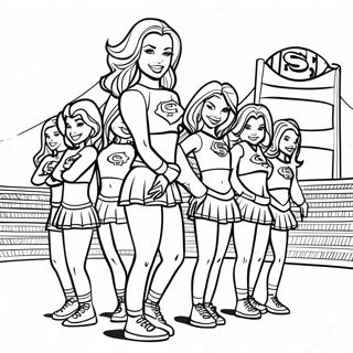 San Francisco 49ers Cheerleaders Coloring Page 11812-9741