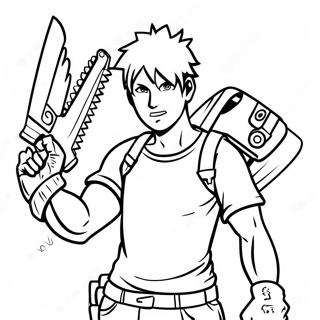 Chainsaw Man Coloring Page 1181-947