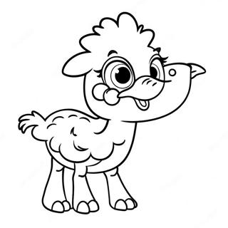 Cute Baby Ostrich Coloring Page 11822-9750