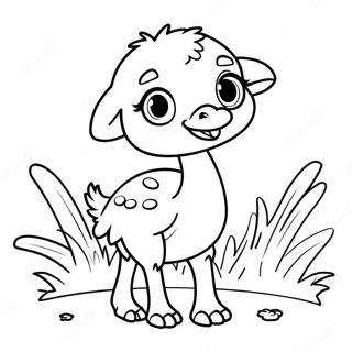 Cute Baby Ostrich Coloring Page 11822-9752