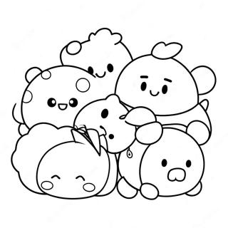 Tsum Tsum Coloring Pages