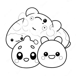 Cute Tsum Tsum Characters Coloring Page 11832-9755