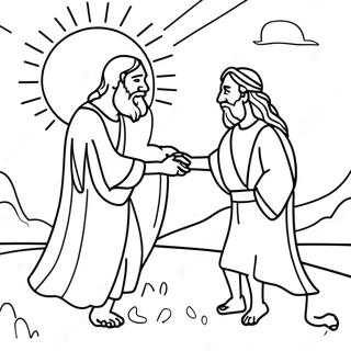 Genesis Creation Scene Coloring Page 11841-9759