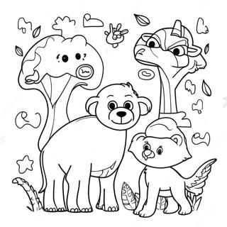 Colorful Genesis Animals Coloring Page 11842-9767