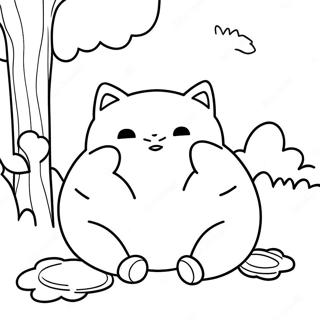 Snorlax Sleeping Coloring Page 11851-9772