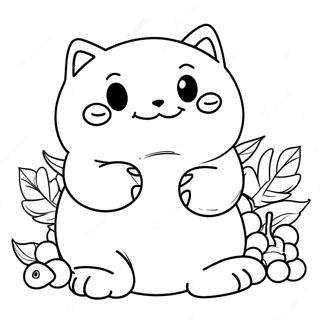 Snorlax Eating Berries Coloring Page 11852-9776