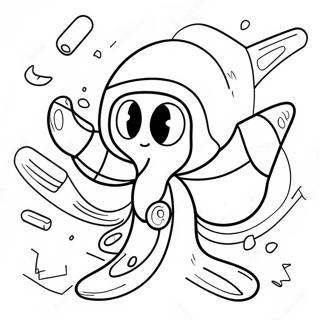 Squid Game Players In Action Coloring Page 11862-9784