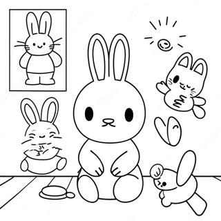 Miffy With Friends Coloring Page 11872-9789