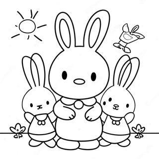 Miffy With Friends Coloring Page 11872-9790