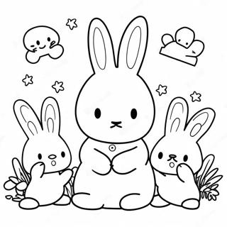 Miffy With Friends Coloring Page 11872-9791