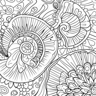 Tie Dye Pattern Coloring Page 11881-9796