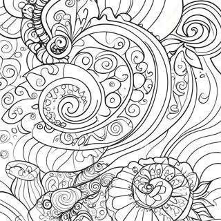 Vibrant Tie Dye Swirls Coloring Page 11882-9797