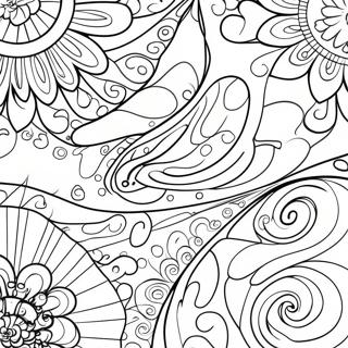 Vibrant Tie Dye Swirls Coloring Page 11882-9798