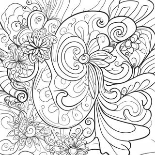 Vibrant Tie Dye Swirls Coloring Page 11882-9799