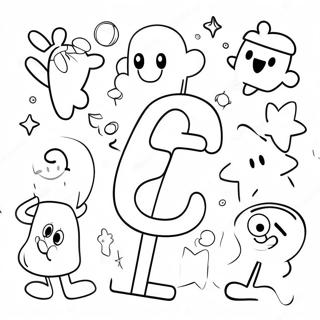 Colorful Number Characters Coloring Page 11892-9806