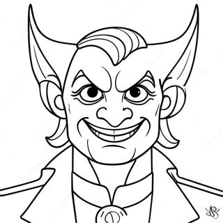 Alastor With A Grinning Face Coloring Page 11902-9814